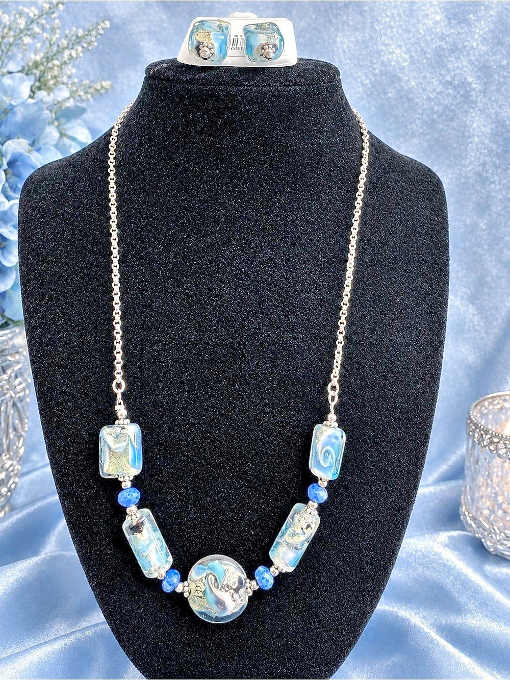 925 necklace and earrings